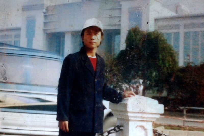 Sonam Dhondup à l'âge de 16 ans au Tibet .