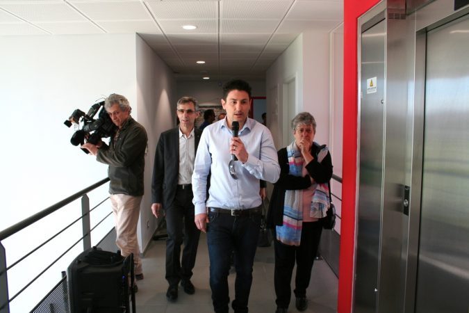 Lors de la visite
