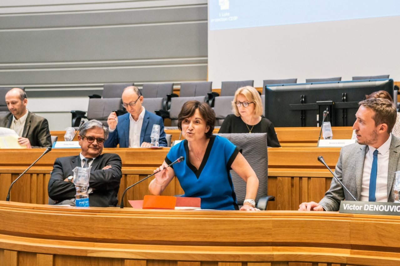 les membres ont élu Annie Vieu, vice-présidente du Conseil départemental en charge de l'innovation et du numérique, à la présidence de Haute-Garonne Numérique.