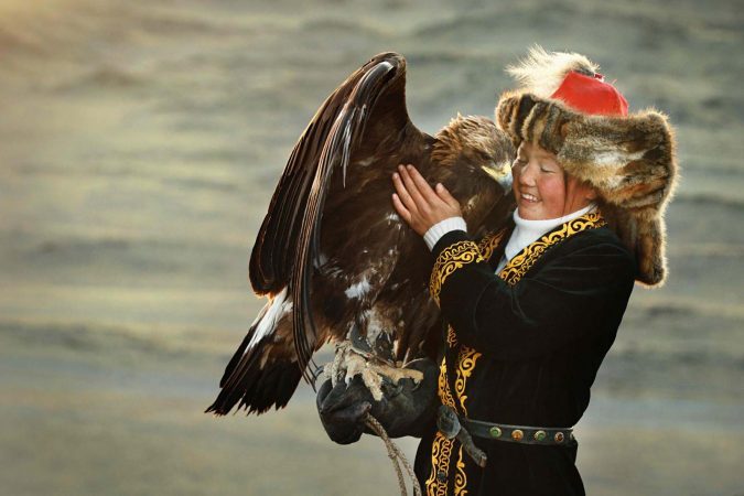 La jeune fille et son aigle