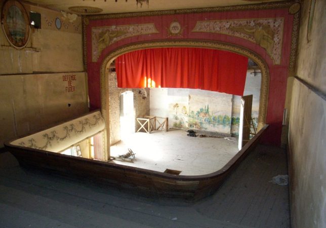 Le théâtre à l'italienne datant de 1923 à rénover dans la Tourasse à Rieux