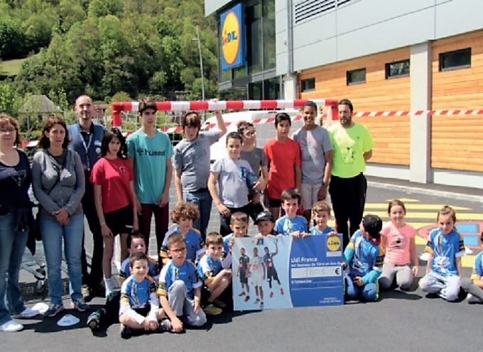 Lidl soutient le club de handball de Bagnères de Luchon.