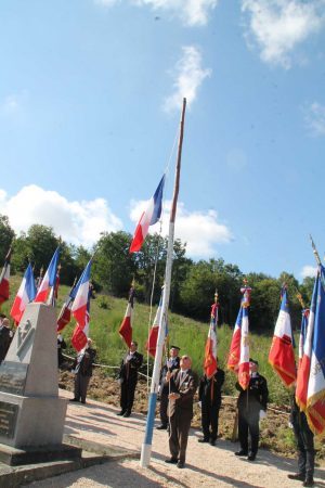 Le lever des couleurs, en souvenir