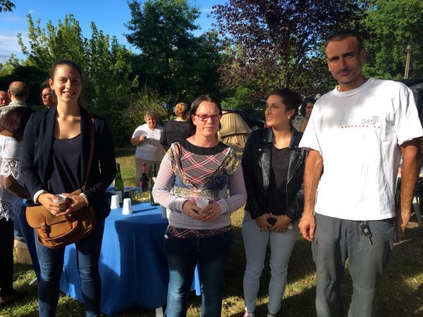Les trois vacataires recrutées pour l'été et le nouvel agent d'entretien du camping