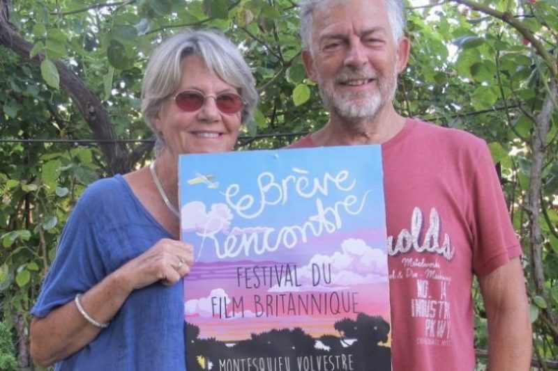 Michèle et Chris Faram, les organisateurs du festival (affiche du festival de 2017)
