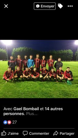 les seniors 1 en déplacement à MONTBERNARD