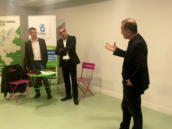 Durant l'intervention de monsieur Albert, président de la société Irrijardin de Nos