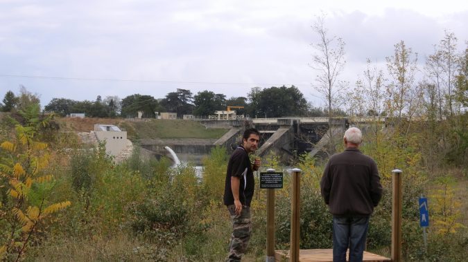 Vue sur le barrage de Mancié