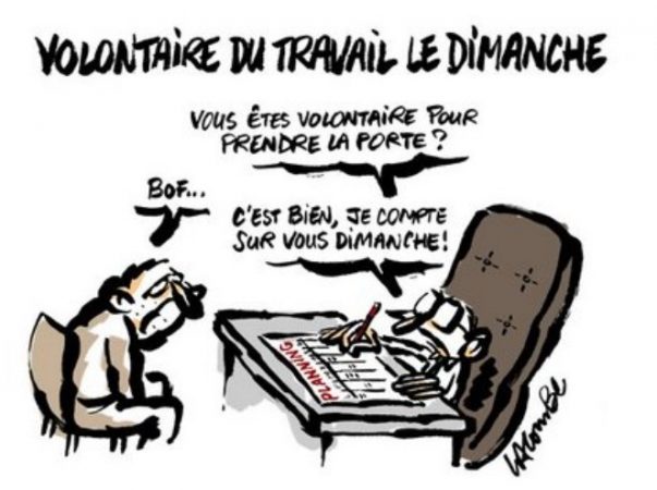 "Volontaire", selon le dessinateur Lacombe