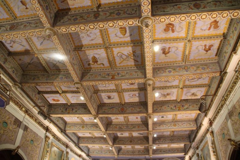 Le magnifique plafond de l'église du Fauga