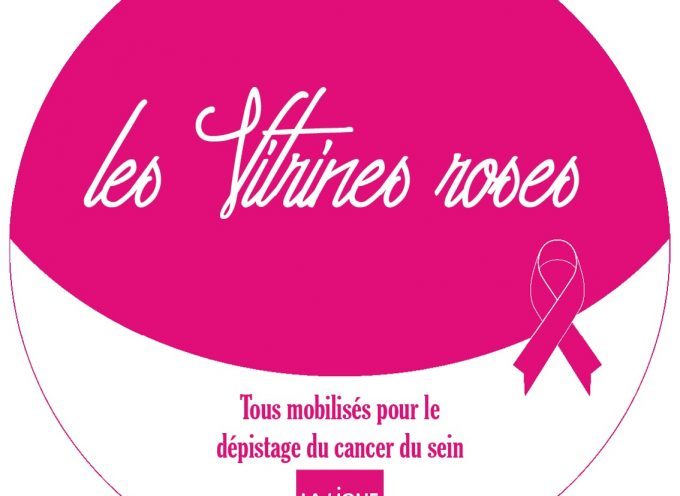 Cancer du sein : des vitrines roses pour encourager au dépistage