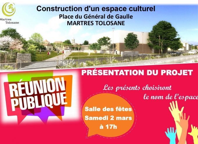 Martres-Tolosane : Projet construction de l’espace culturel