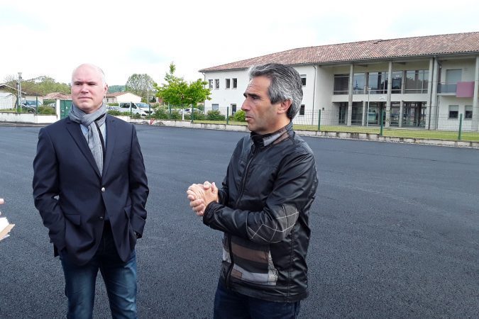 l'aménagement du nouveau parking