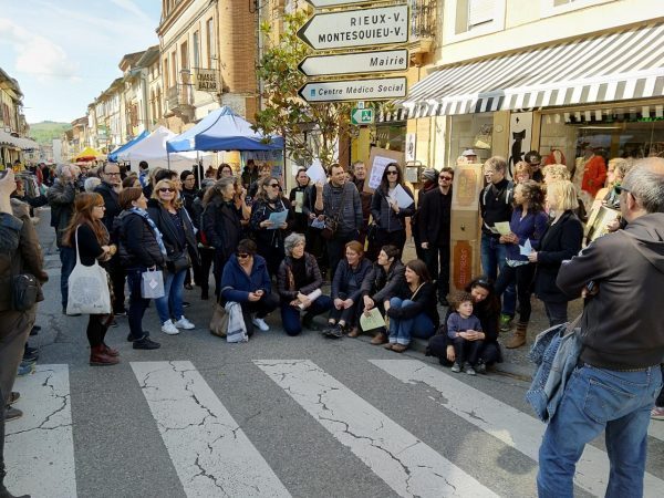 Sit-in au marché
