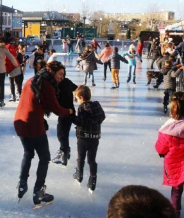 La patinoire sera au grand format