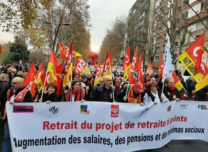 Manifestation pour les retraites : Une réunion intersyndicale dans le Volvestre le 9 décembre