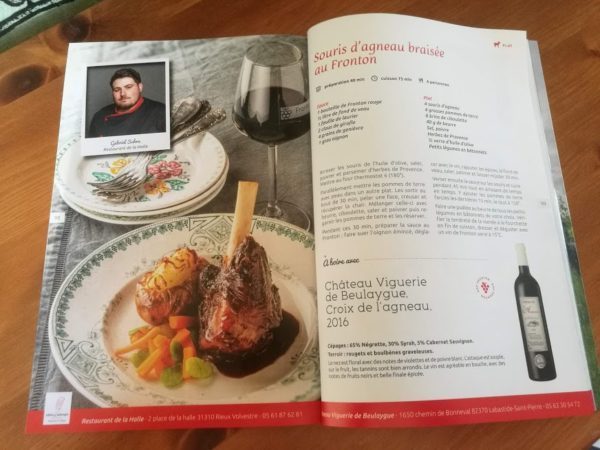 La recette du chef Gabriel Subra du Resto de la Halle à Rieux Volvestre