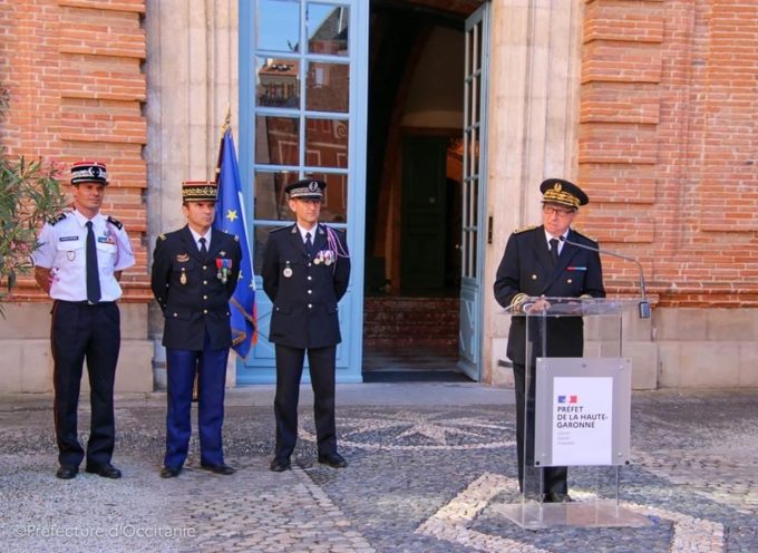 Policiers, gendarmes et sapeurs pompiers à l’honneur à la Préfecture de la Haute Garonne