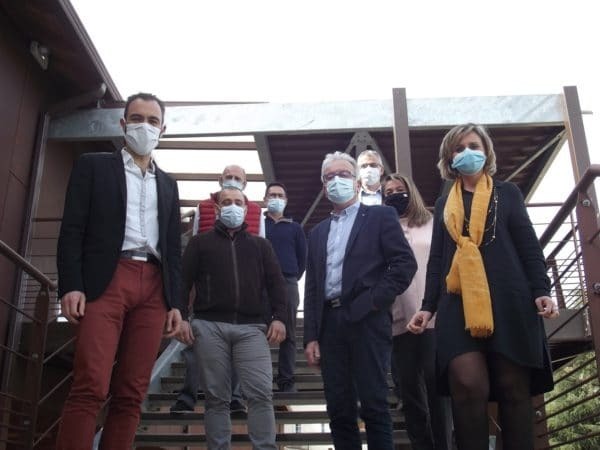 Une partie de l'équipe de campagne