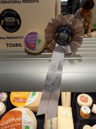 L'argent au Mondial du fromage de Tour pour la Chèvrerie des Hounts d'Escanecrabe.
