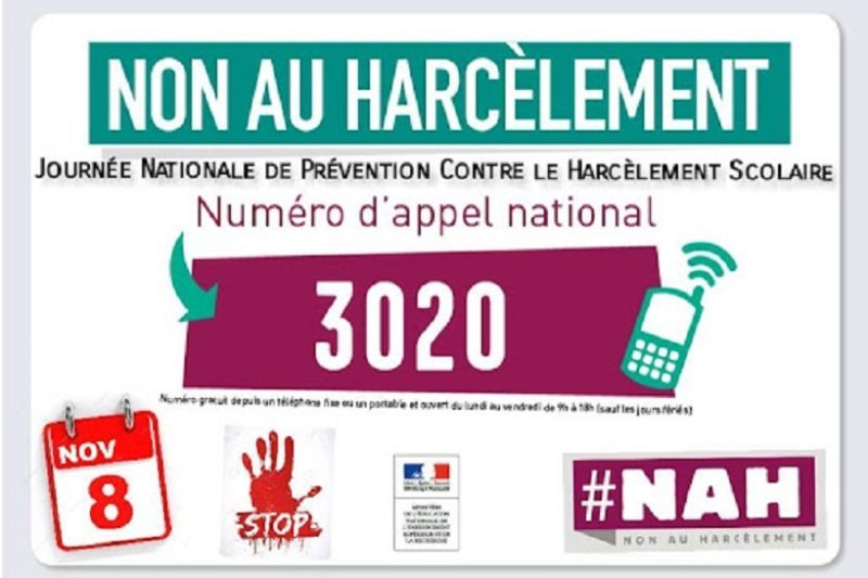 Jeudi 18 Novembre Journee Nationale De Lutte Contre Le Harcelement Scolaire Petite Republique Com