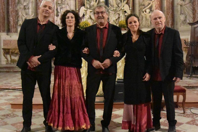Quintet Canaletto (de gauche à droite):  Jérôme Cabanes, Delphine Canal, Jean-Paul Plat, Marlène Canal, Marcel Canal.