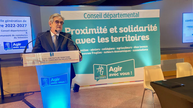 Le président Méric durant son allocution