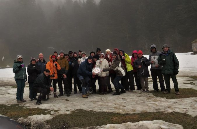 Célébration en montagne pour la centième excursion de Randonnée à Blajan.