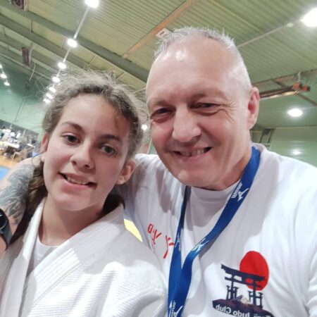Eva Fortin et son coach Bruno