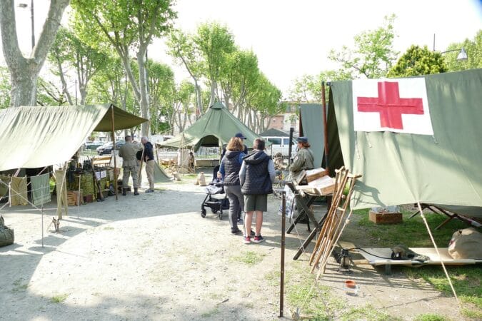 Le camp bien équipé