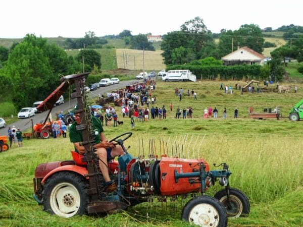 La fête de la fenaison à l'ancienne à Péguilhan Lunax le 4 juin.