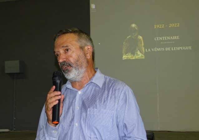Philippe Terrancle, président du Parc Naturel Régional Comminges-Barousse-Pyrénées, partenaire technique et culturelde la commémoration du centenaire de la Vénus de Lespugue, a rappelé les mission du PNR, diffusion des connaissances, éducation et médiation culturelles sur le patrimoine et l'environnement.