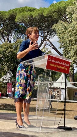 Carole Delga, durant son discours qui fera date