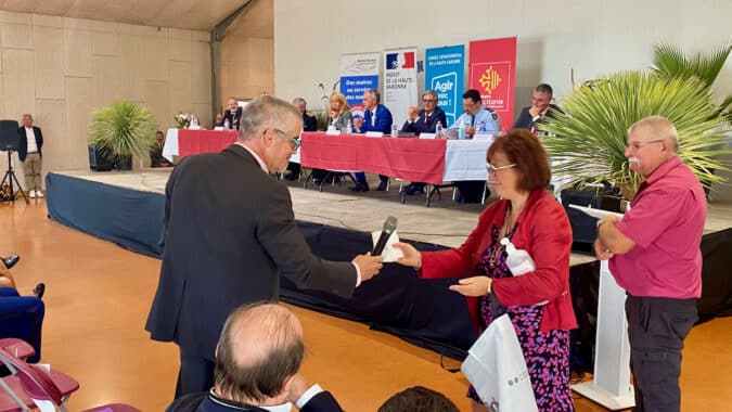 Denis Turrel, président de la communauté de communes du Volvestre. Une prise de parole remarquée