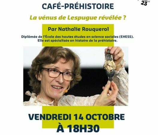 Une passionnante séance au Café Préhistoire du Musée de l'Aurignacien avec Nathalie Rouquerol et les secrets révélés de la Vénus de Lespugue, le 14 octobre.