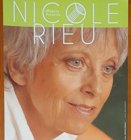 L'affiche du concert que donnera Nicole Rieu le 3 décembre 22 à Boulogne-sur-Gesse.