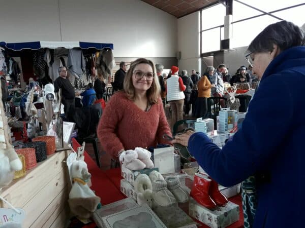 Le marché de noël des commerçants et artisans du Boulonnais à Boulogne sur Gesse le 27 novembre 22.