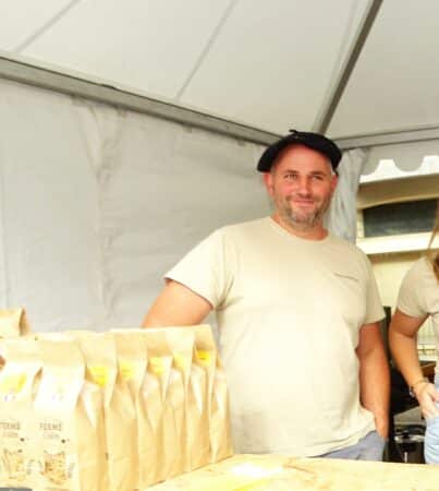 Florian Leguay, président de l'association La Brique Rose, démarche économique dont l'objectif est de booster la filière lait de la Haute-Garonne.
