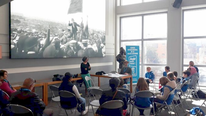 Une journée instructive et fraternelle à l'Hôtel du Département pour les conseils de jeunes de la Haute-Garonne, à laquelle ont participé 4 des jeunes d'Aurignac.
