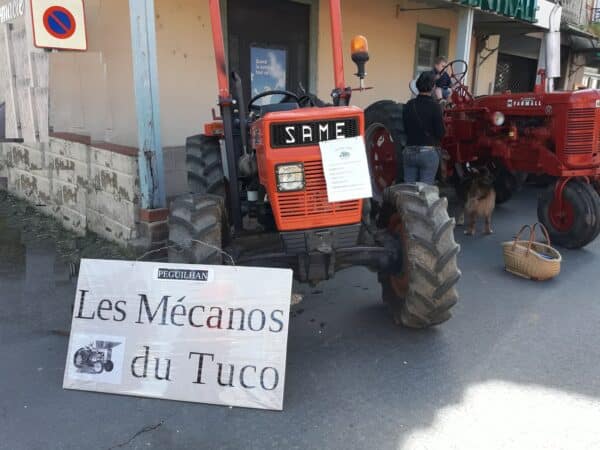 Foire du Printemps et du Goût de l'Isle en Dodon, les Mécanos du Tuco de Péguilhan-Lunax et leurs merveilleuses vieilles machines.