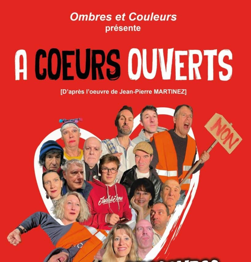 Une soirée à ne pas manquer samedi 1er avril avec la pièce de théâtre A coeurs ouverts, par la troupe Ombres et Couleurs, à Nizan sur Gesse.