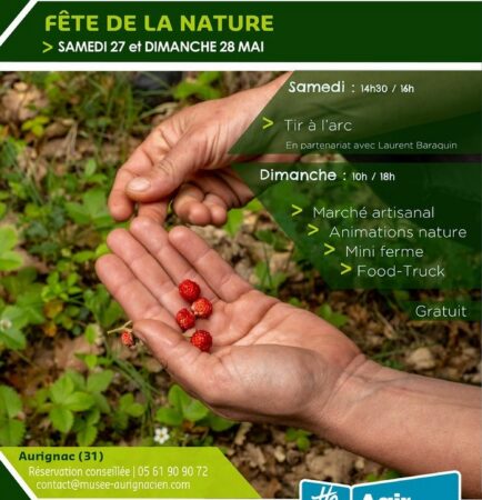A l'instar des associations de la ville, le Musée archéologique d'Aurignac propose lui aussi un beau programme pour la Fête de la Nature.