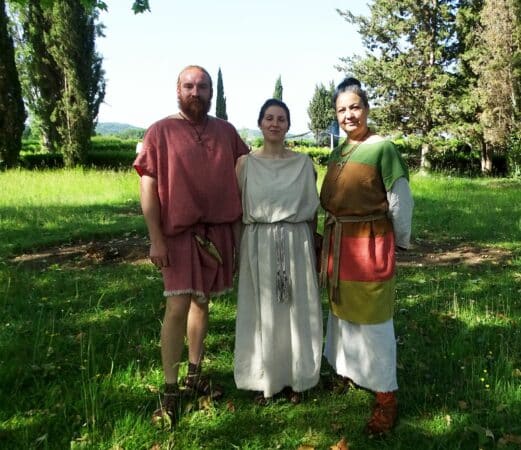 Journées gallo romaines à la Villa de Montmaurin : dominus et domina, maîtres de la latifundia.