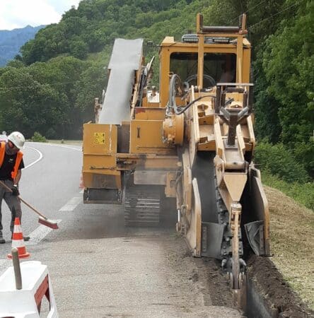 Un grand chantier d'enfouissement dans le Sud Comminges par Enedis.