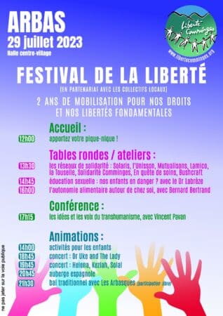 Le Festival de la Liberté à Arbas, ce sont des conférences, des concerts et un moment festif avec le bal trad et le groupe « Les Abasques »