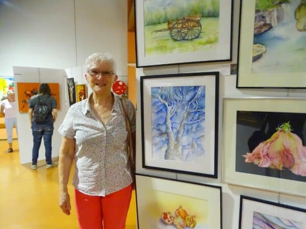 A l'expo artistique de Ciadoux, les incomparables aquarelles d'Aline Bayle.