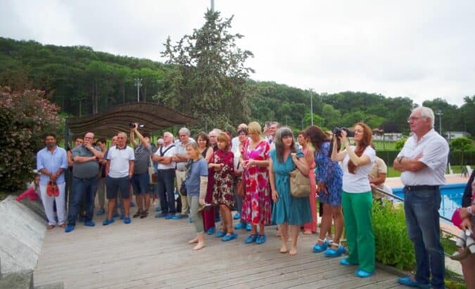 L'assistance était nombreuse pour l'inauguration de la piscine Marc Granjon, entièrement rénonvée.