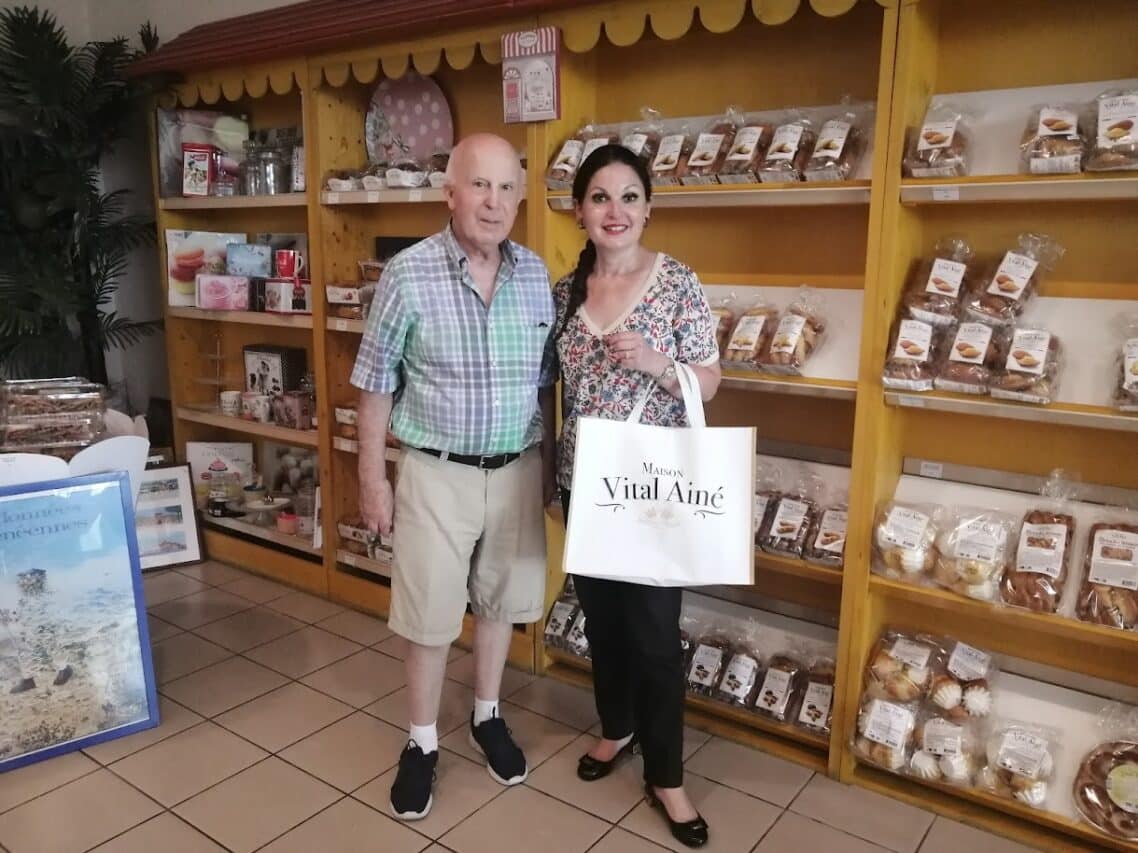 Bertrand Vital Ainé et sa fille Bénédicte dans la boutique familiale