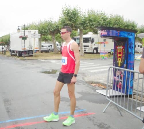 Le champion Nicolas Martin a tenu à participer lui aussi au trail Tous ensemble pour Maxence.