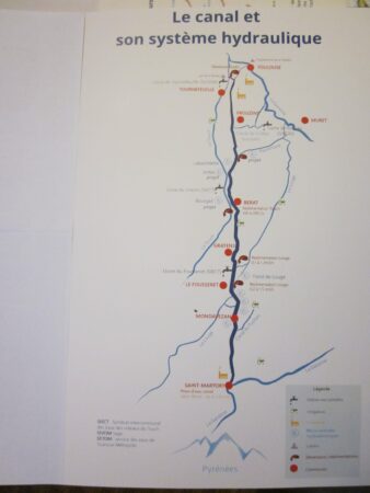 Elle achève son parcours à Toulouse. Ce sont 65 km traversant 19 communes, avec 147 km de canaux secondaires traversant 9 communes.